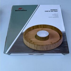 Benevolence Bamboo Chip N' Dip Tray